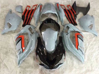 Purchase 2013-2018 Nardo Grey Red Black Kawasaki ZX6R Motorcycle Fairings UK