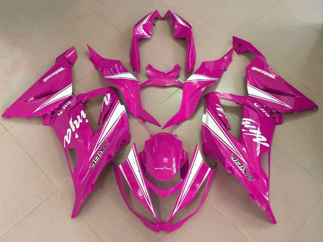 Purchase 2013-2018 Pink White Kawasaki ZX6R Motorcycle Fairings UK