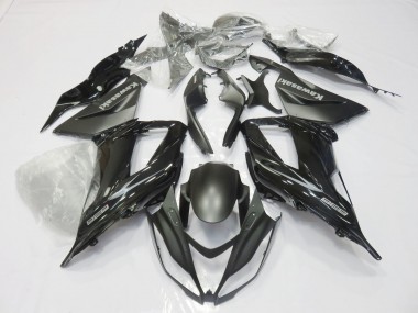 Purchase 2013-2018 Glossy Black Matte Black Kawasaki ZX6R Motorcycle Fairings UK