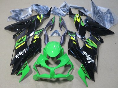 Purchase 2019-2022 Green Yellow Glossy Black Kawasaki ZX6R Motorcycle Fairings UK