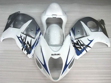 Purchase 1996-2007 White Silver Blue Suzuki GSXR1000 Motorcycle Fairings UK