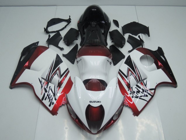 Purchase 1996-2007 White Candy Red Black Suzuki GSXR1000 Motorcycle Fairings UK