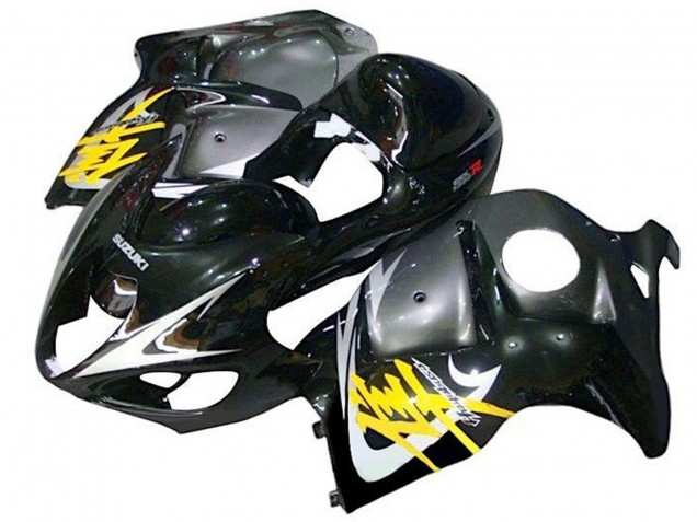 Purchase 1996-2007 Glossy Black Silver Yellow Suzuki GSXR1000 Motorcycle Fairings UK