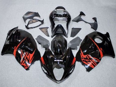 Purchase 1996-2007 Glossy Black Red Suzuki GSXR1000 Motorcycle Fairings UK