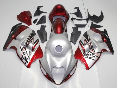 Purchase 1996-2007 Silver Candy Red Black Suzuki GSXR1000 Motorcycle Fairings UK
