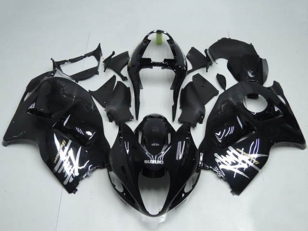 Purchase 1996-2007 Glossy Black White Decal Suzuki GSXR1000 Motorcycle Fairings UK