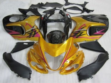 Purchase 1996-2007 Gold Black Pink Suzuki GSXR1000 Motorcycle Fairings UK