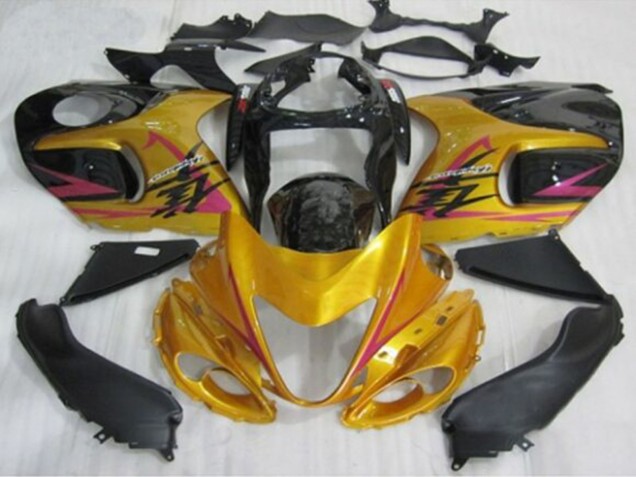 Purchase 1996-2007 Gold Black Pink Suzuki GSXR1000 Motorcycle Fairings UK
