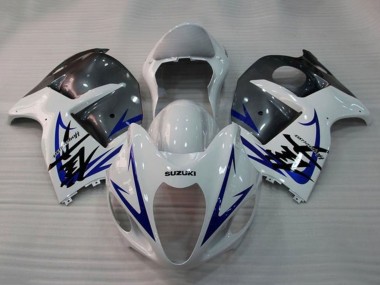 Purchase 2008-2020 White Blue Grey Suzuki GSXR 1300 Hayabusa Motorcycle Fairings UK