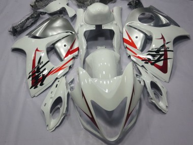 Purchase 2008-2020 White Red Silver Suzuki GSXR 1300 Hayabusa Motorcycle Fairings UK