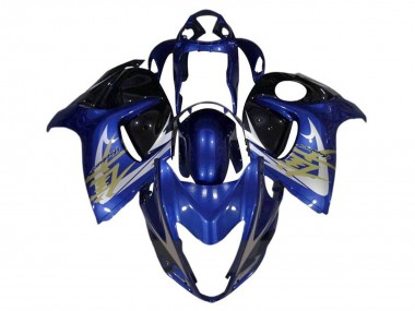 Purchase 2008-2020 Blue White Gold Suzuki GSXR 1300&nbsp;Hayabusa Motorcycle Fairings UK
