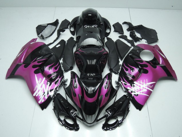 Purchase 2008-2020 Glossy Black Purple Flame Suzuki GSXR 1300 Hayabusa Motorcycle Fairings UK