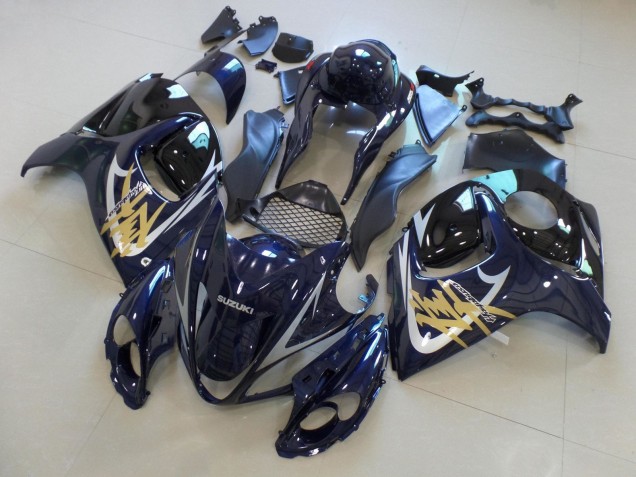 Purchase 2008-2020 Dark Blue Black Gold Silver Suzuki GSXR 1300 Hayabusa Motorcycle Fairings UK