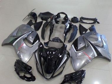 Purchase 2008-2020 Glossy Black Silver Chrome Suzuki GSXR 1300 Hayabusa Motorcycle Fairings UK