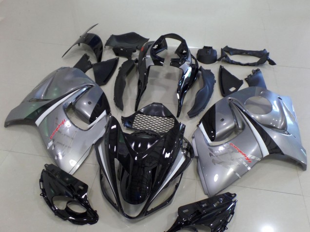 Purchase 2008-2020 Glossy Black Silver Chrome Suzuki GSXR 1300 Hayabusa Motorcycle Fairings UK