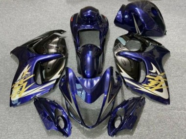 Purchase 2008-2020 Dark Blue Black Gold Suzuki GSXR 1300&nbsp;Hayabusa Motorcycle Fairings UK
