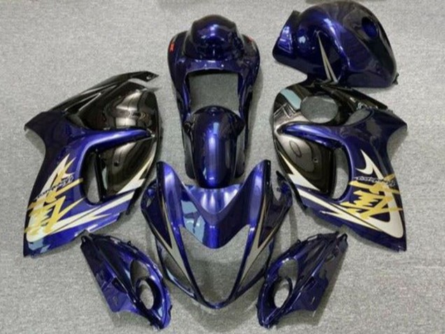 Purchase 2008-2020 Dark Blue Black Gold Suzuki GSXR 1300 Hayabusa Motorcycle Fairings UK