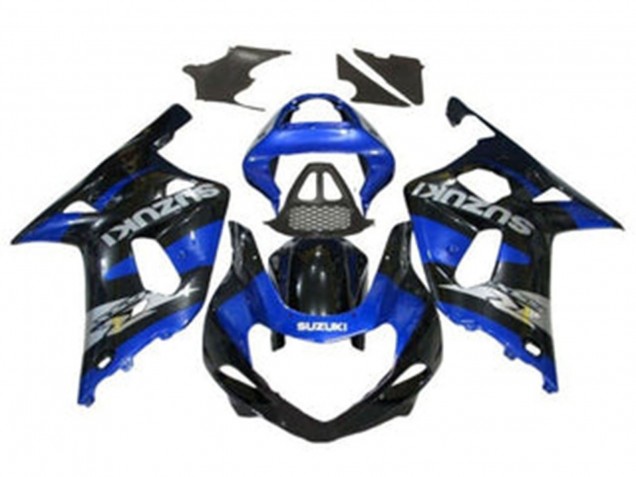 Purchase 2000-2002 Blue Glossy Black Chrome Suzuki GSXR1000 Motorcycle Fairings UK