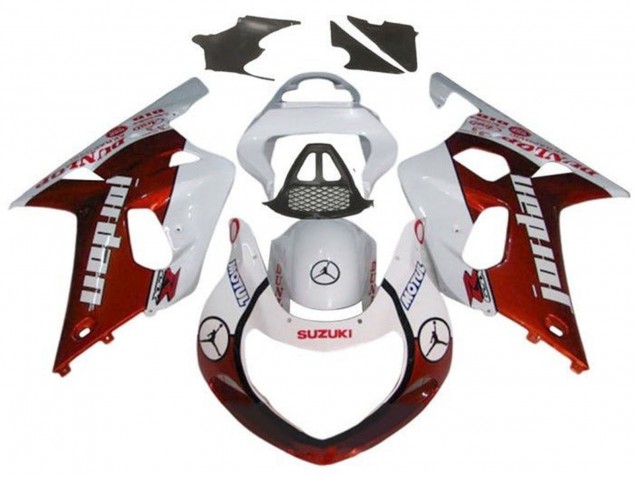 Purchase 2000-2002 White Red Jordan Suzuki GSXR1000 Motorcycle Fairings UK