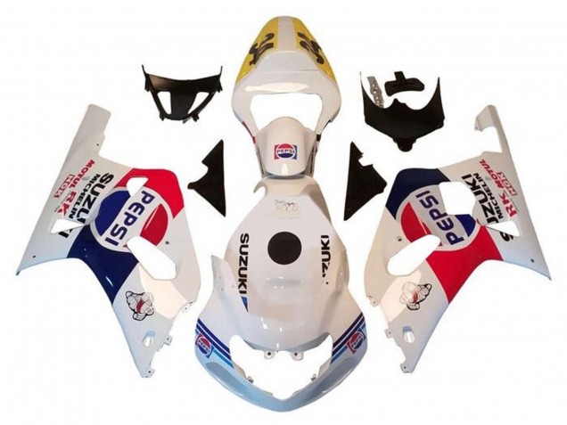 Purchase 2000-2002 White Red Blue Pepsi Suzuki GSXR1000 Motorcycle Fairings UK