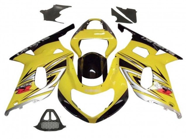 Purchase 2000-2002 Yellow Silver Glossy Black Suzuki GSXR1000 Motorcycle Fairings UK