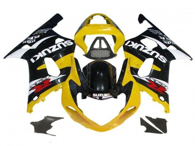Purchase 2000-2002 Yellow Glossy Black White Red Suzuki GSXR1000 Motorcycle Fairings UK