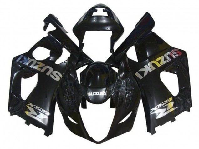 Purchase 2003-2004 Glossy Black Chrome Suzuki GSXR 1000 Motorcycle Fairings UK
