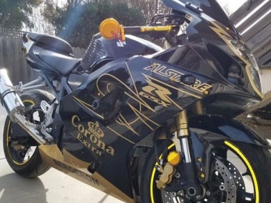 Purchase 2003-2004 Black Gold Corona Suzuki GSXR 1000 Motorcycle Fairings UK