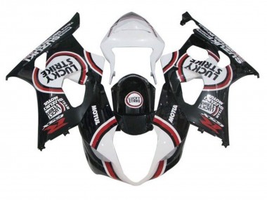 Purchase 2003-2004 White Black Red Lucky Strike Suzuki GSXR 1000 Motorcycle Fairings UK