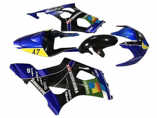 Purchase 2003-2004 Blue Yellow Black JOMO Suzuki GSXR 1000 Motorcycle Fairings UK