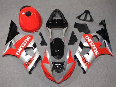 Purchase 2003-2004 Red Silver Black Suzuki GSXR 1000 Motorcycle Fairings UK