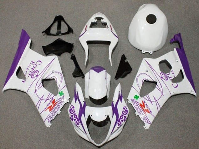 Purchase 2003-2004 White Purple Corona Alstare Suzuki GSXR 1000 Motorcycle Fairings UK