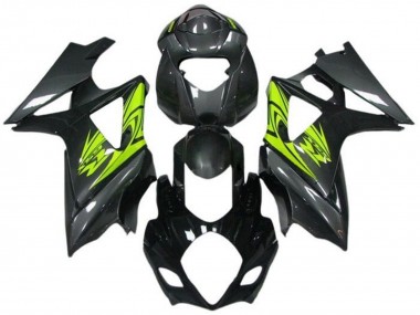 Purchase 2005-2006 Black Grey Neon Yellow Suzuki GSXR 1000 Motorcycle Fairings UK