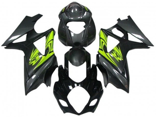 Purchase 2005-2006 Black Grey Neon Yellow Suzuki GSXR 1000 Motorcycle Fairings UK