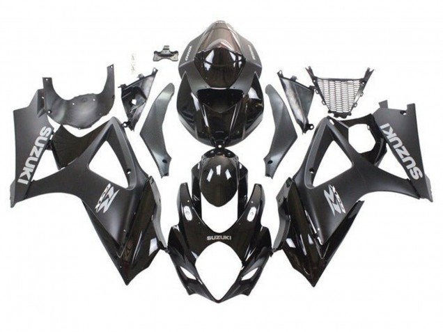 Purchase 2005-2006 Glossy Black Matte Black Suzuki GSXR 1000 Motorcycle Fairing Kits UK