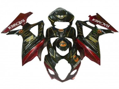 Purchase 2005-2006 Black Red Gold BACARDI Suzuki GSXR 1000 Motorcycle Fairings UK