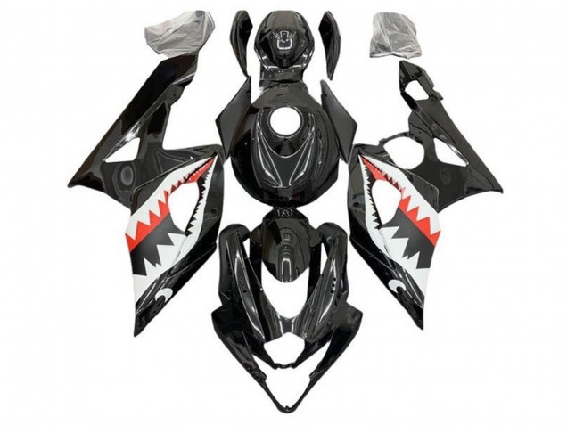 Purchase 2005-2006 Black White Red Shark Suzuki GSXR 1000 Motorcycle Fairings UK