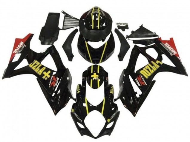 Purchase 2005-2006 Black Gold Rizla Red Suzuki GSXR 1000 Motorcycle Fairings UK