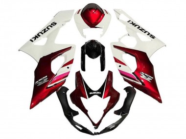 Purchase 2005-2006 White Candy Red Black Suzuki GSXR 1000 Motorcycle Fairings UK