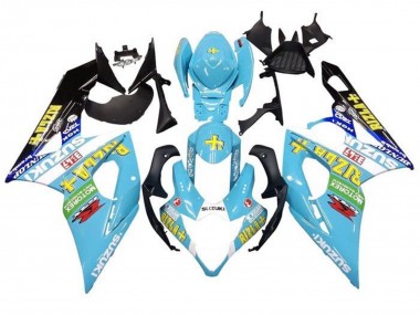 Purchase 2005-2006 Light Blue Green Black Yellow Rizla Suzuki GSXR 1000 Motorcycle Fairings UK