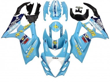 Purchase 2005-2006 Light Blue Yellow Black Rizla Suzuki GSXR 1000 Motorcycle Fairings UK