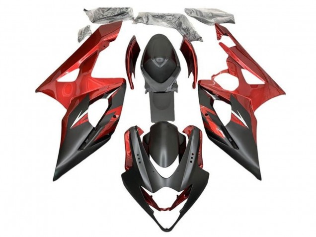 Purchase 2005-2006 Candy Red Matte Black Suzuki GSXR 1000 Motorcycle Fairings UK