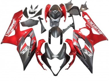 Purchase 2005-2006 Matte Black Red Suzuki GSXR 1000 Motorcycle Fairing UK