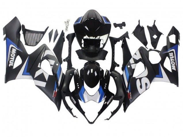 Purchase 2005-2006 Matte Black Blue White Suzuki GSXR 1000 Motorcycle Fairings UK