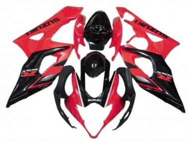 Purchase 2005-2006 Red Glossy Black Stripe Suzuki GSXR 1000 Motorcycle Fairings UK