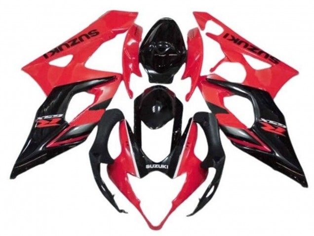 Purchase 2005-2006 Red Glossy Black Stripe Suzuki GSXR 1000 Motorcycle Fairings UK