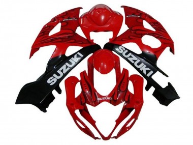 Purchase 2005-2006 Red Black Flame White Suzuki GSXR 1000 Motorcycle Fairings UK