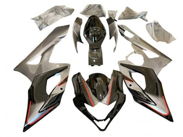 Purchase 2005-2006 Silver Black Red Stripe Suzuki GSXR 1000 Motorcycle Fairings UK