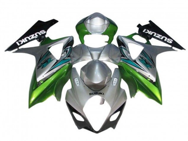 Purchase 2005-2006 Silver Green Black Suzuki GSXR 1000 Motorcycle Fairings UK