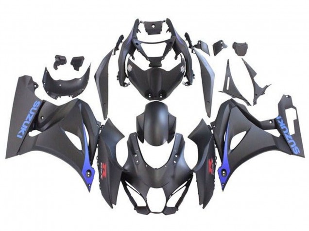 Purchase 2017-2024 Matte Black Blue Suzuki GSXR1000 Motorcycle Fairings UK